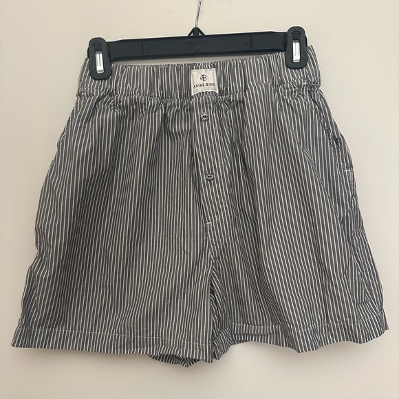 Anine Bing Mika Striped Shirt/Short in Cotton-poplin - Picture 3 of 3